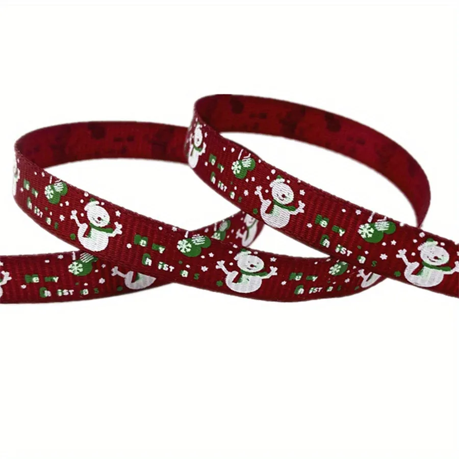 Christmas Printed Grosgrain Ribbon  Perfect for Gift and DIY