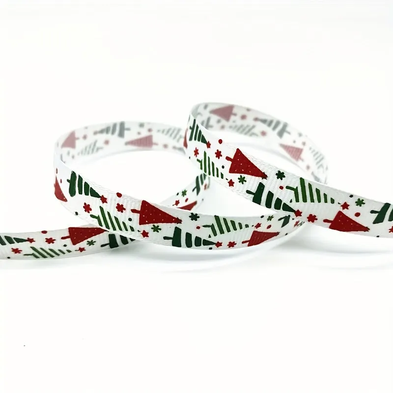 Christmas Printed Grosgrain Ribbon  Perfect for Gift and DIY