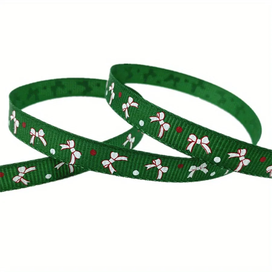 Christmas Printed Grosgrain Ribbon  Perfect for Gift and DIY