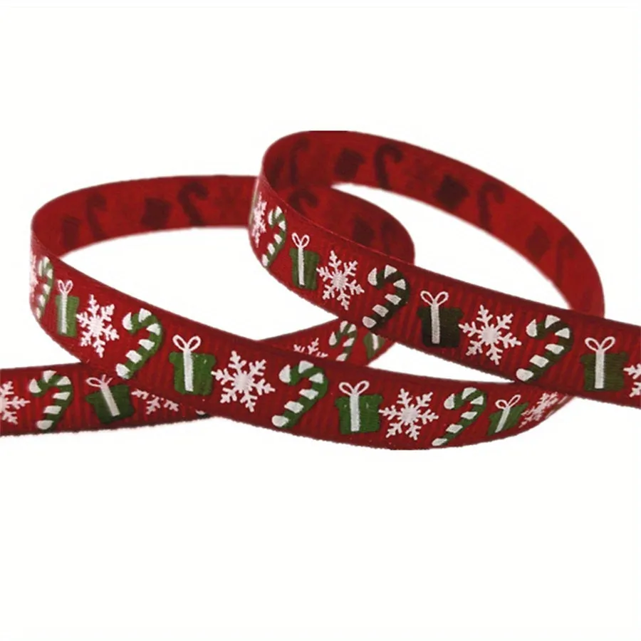 Christmas Printed Grosgrain Ribbon  Perfect for Gift and DIY