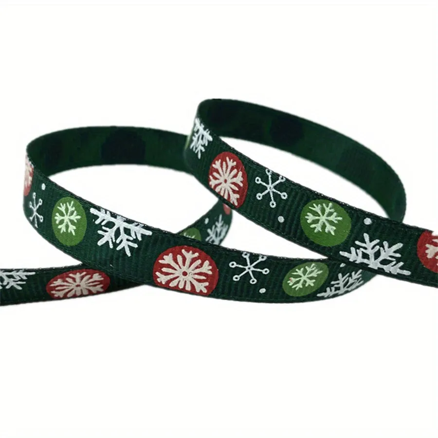 Christmas Printed Grosgrain Ribbon  Perfect for Gift and DIY