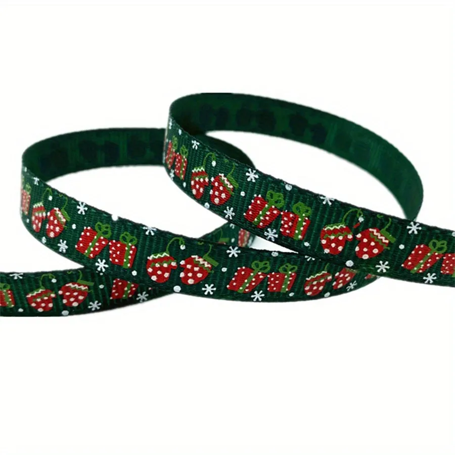 Christmas Printed Grosgrain Ribbon  Perfect for Gift and DIY