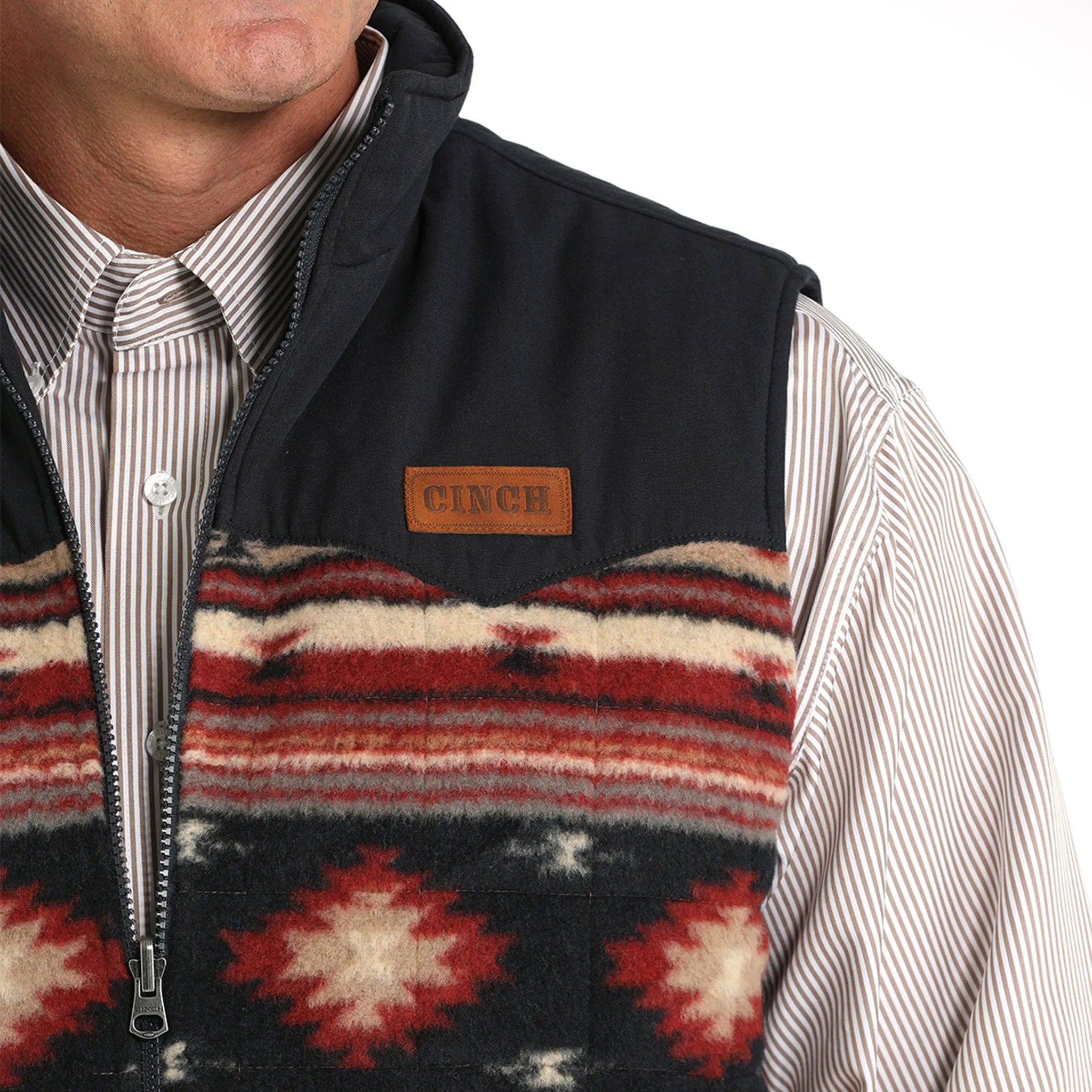 Cinch Men's Khaki Reversible Vest