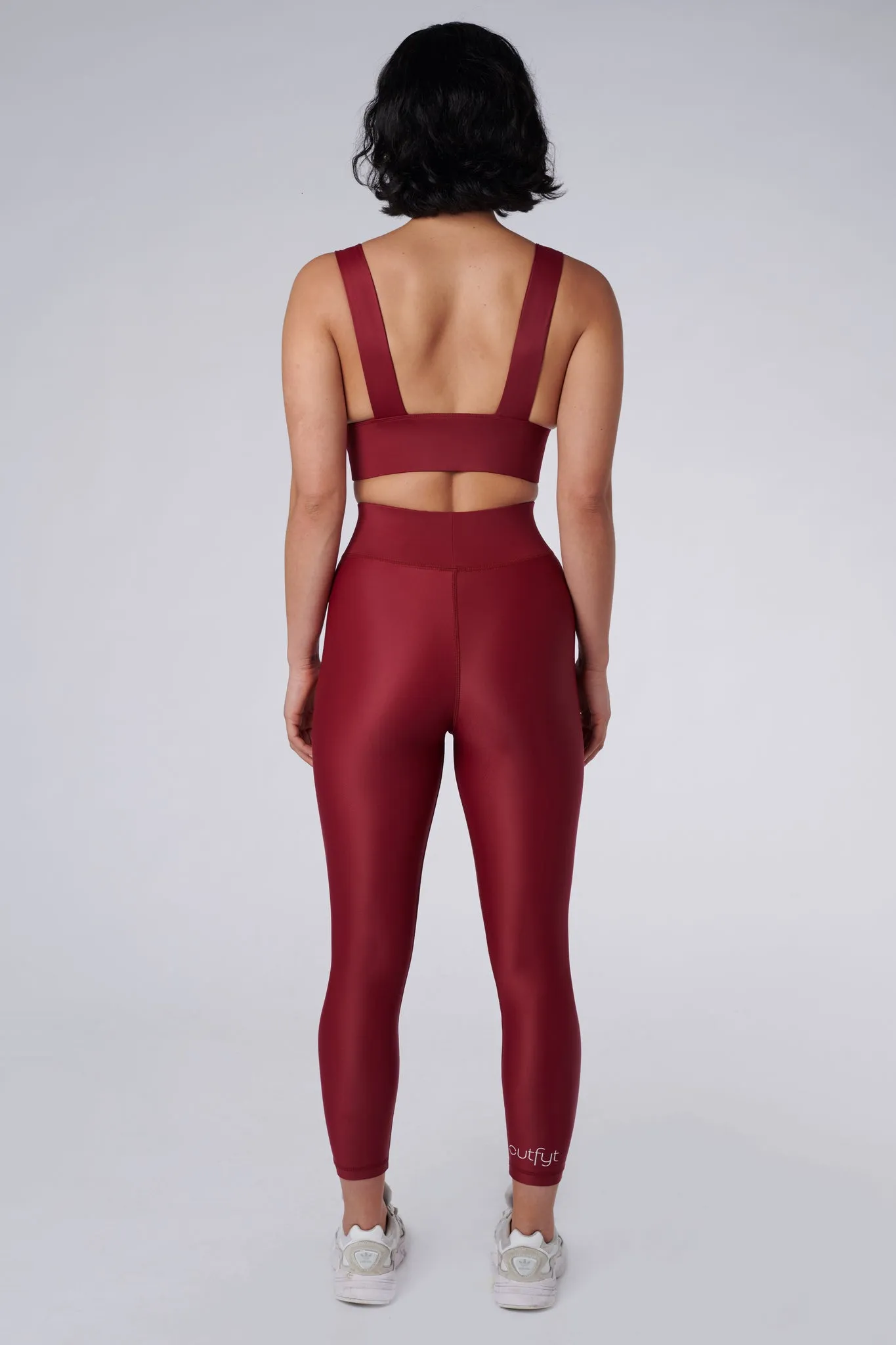 Cora Compression Leggings | Recycled Nylon | Wine