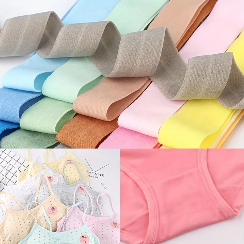 Cotton Elastic Edging Fabric for Clothing and Accessories