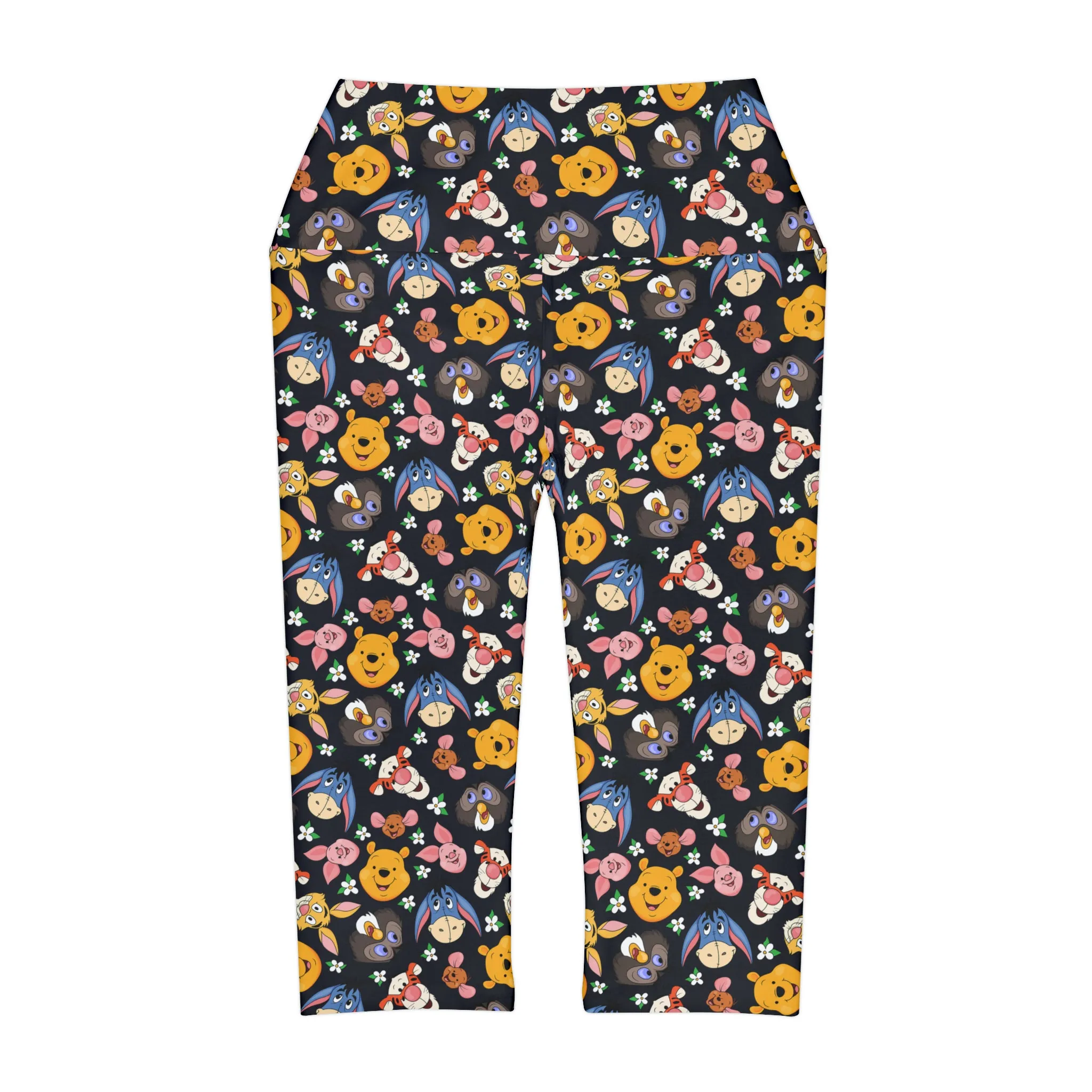 Disney Winnie The Pooh Hundred Acre Wood Friends Athletic Capri Leggings