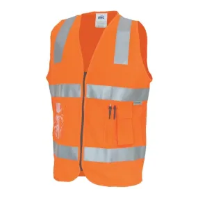 Dnc Workwear Day/night Side Panel Safety Vest With Generic R/tape - 3507