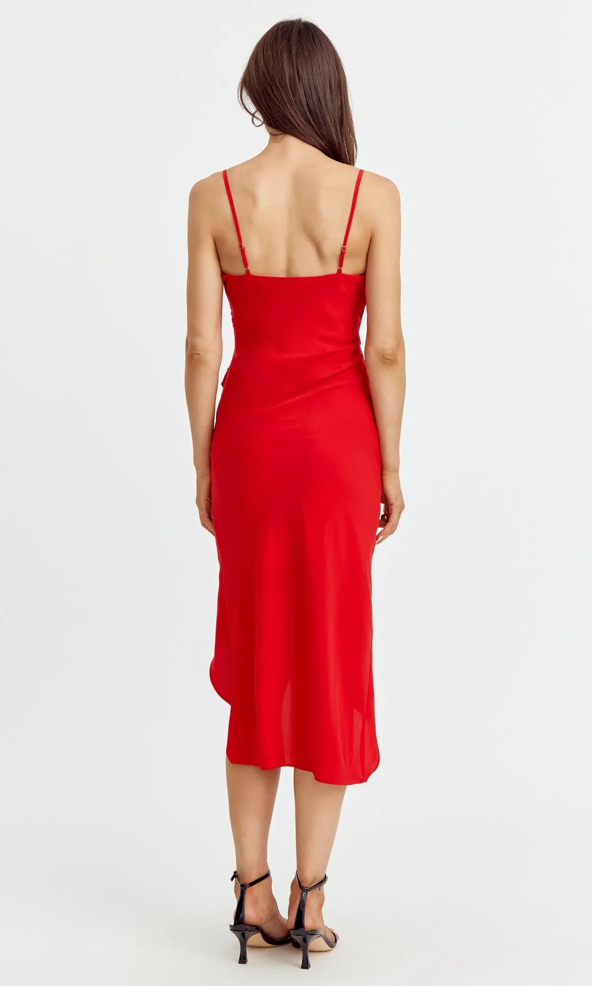 Esther Ruched Midi Slip Dress