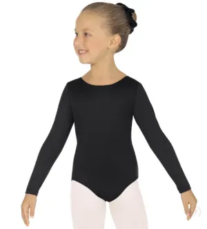 Eurotard 44265C Girls Microfiber Long Sleeve Leotard