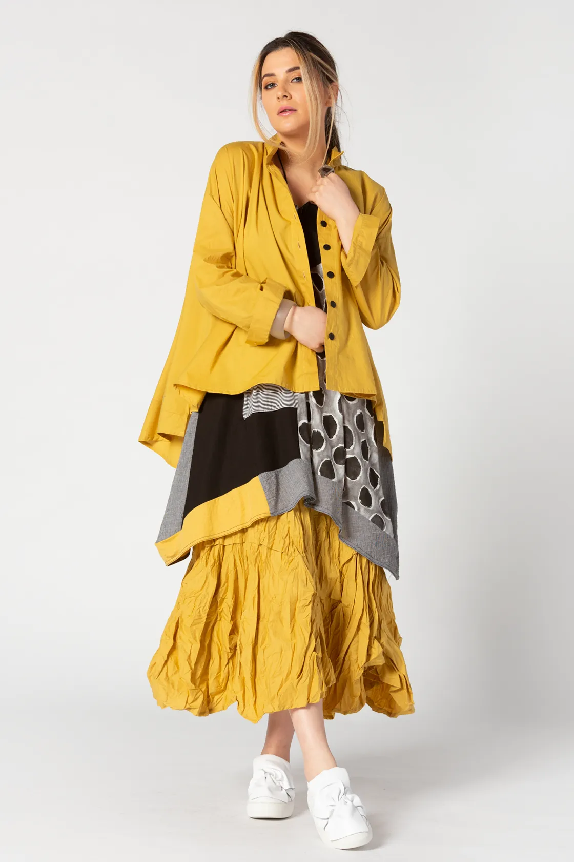 FA Concept Lin Tunic in Yellow Prints