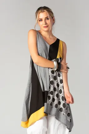 FA Concept Lin Tunic in Yellow Prints