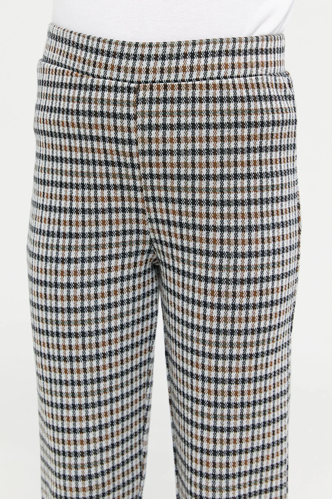 Girls Assorted Checkered Leggings