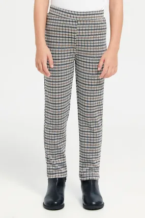 Girls Assorted Checkered Leggings