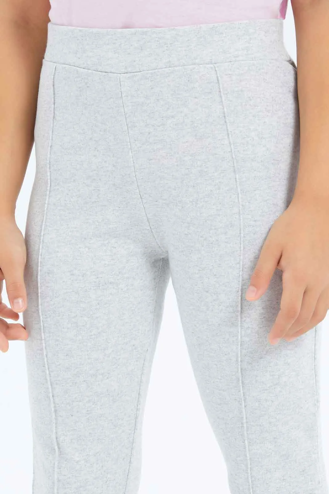 Girls Grey Leggings