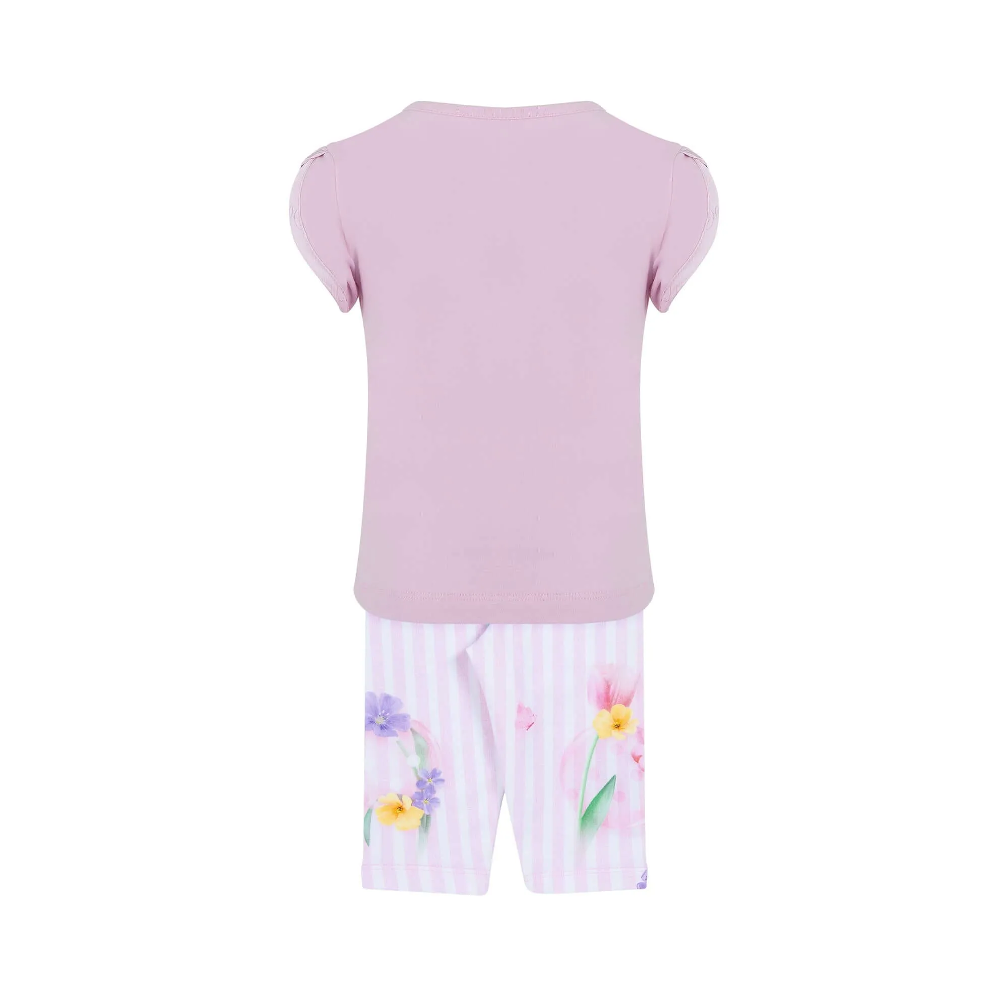 Girls Lilac Floral Legging Set