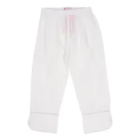 Girls Trouser Cotton-White For Teens