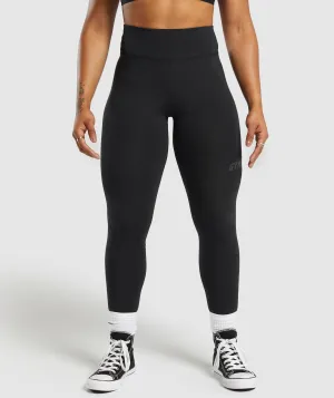 Gymshark Gymshark Lifting Logo Leggings - Black