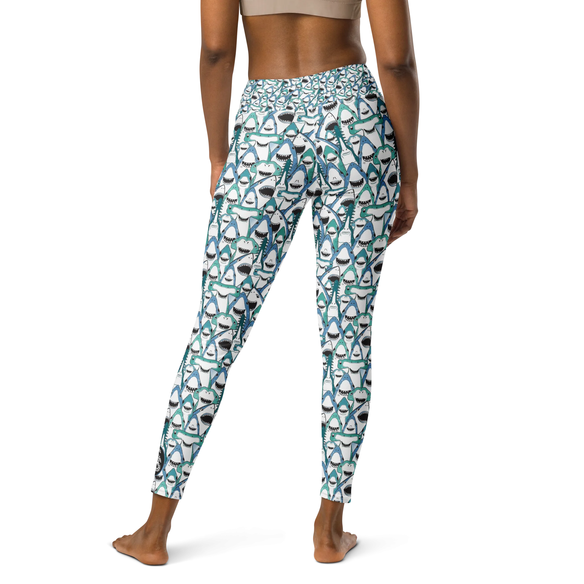 Happiest Sharks Leggings - High Waist