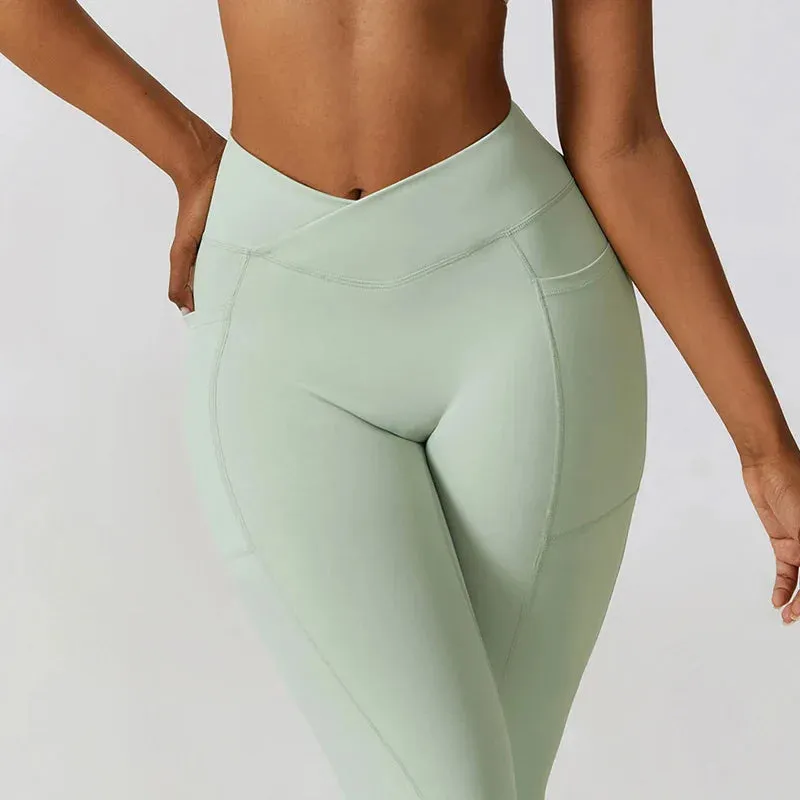 High Waist Pocket Gym Fitness Women's Versatile Leggings