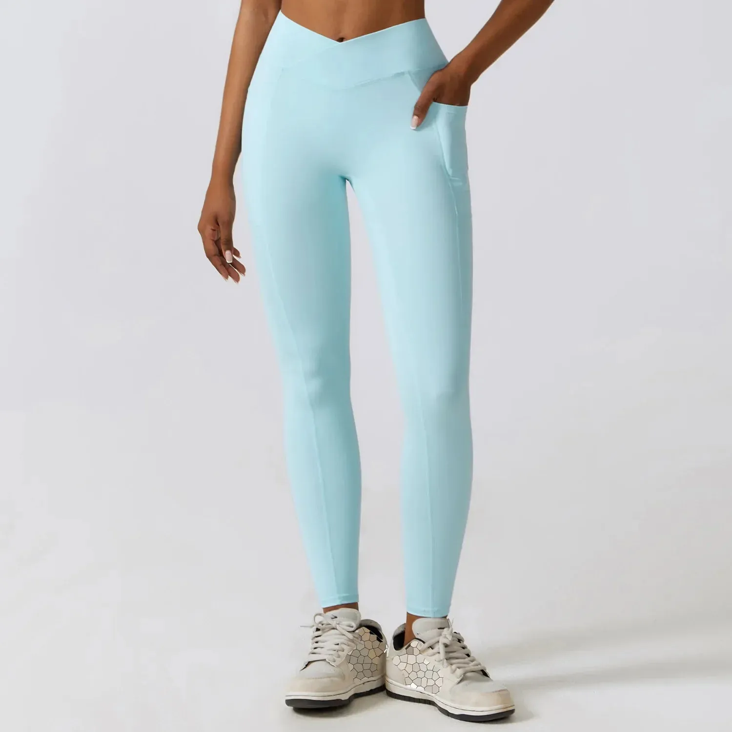 High Waist Pocket Gym Fitness Women's Versatile Leggings