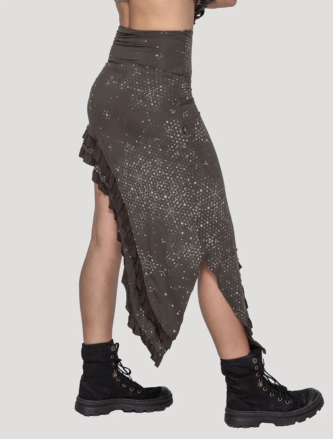 Holo Asymmetric Skirt