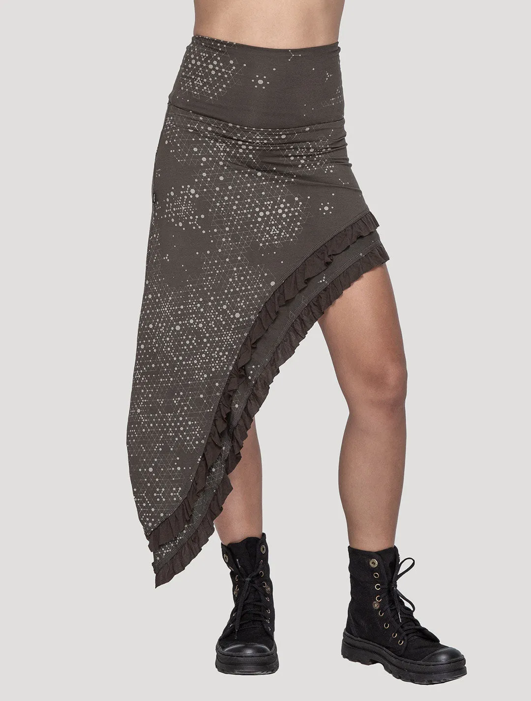 Holo Asymmetric Skirt