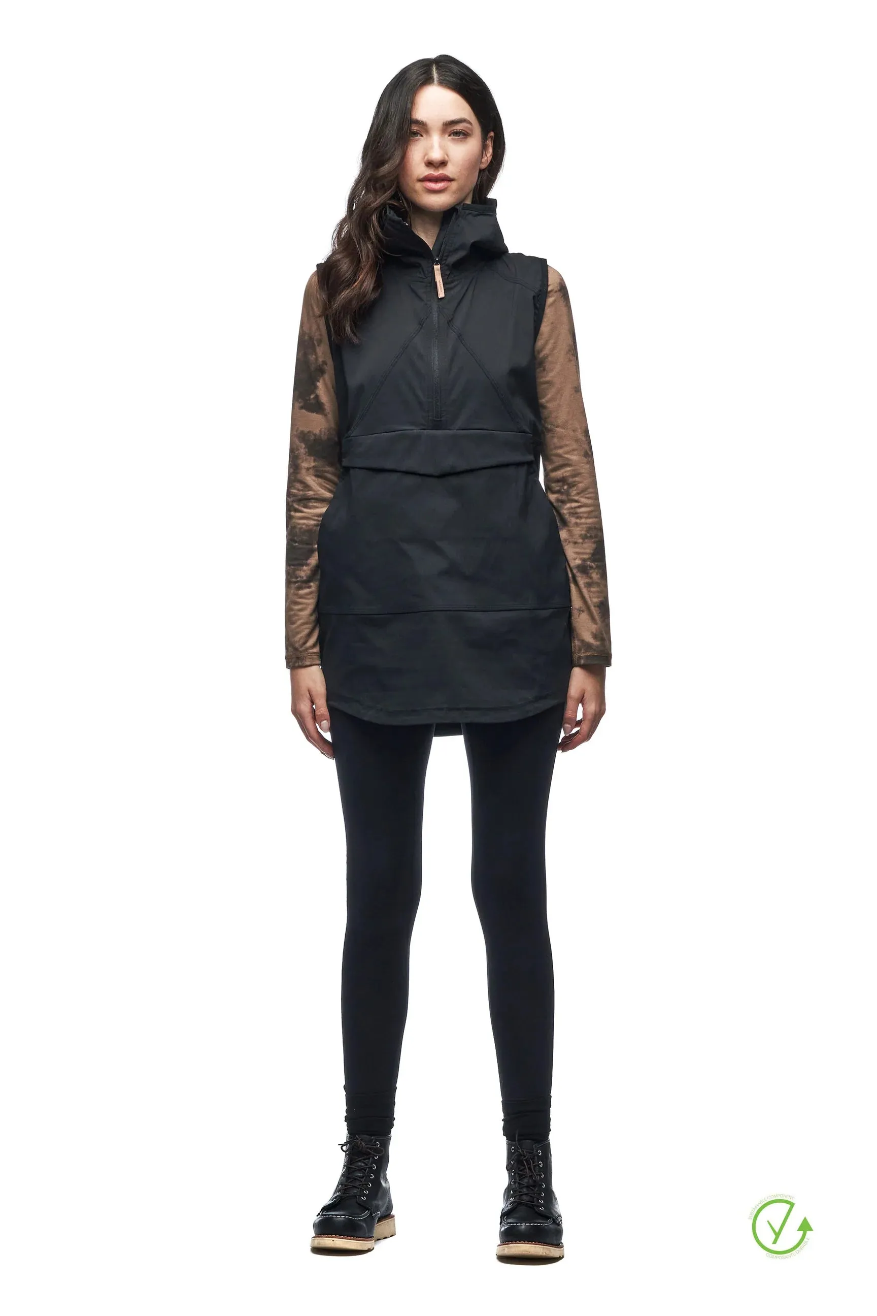 INDYEVA CANGUR SLEEVELESS HOODED TUNIC