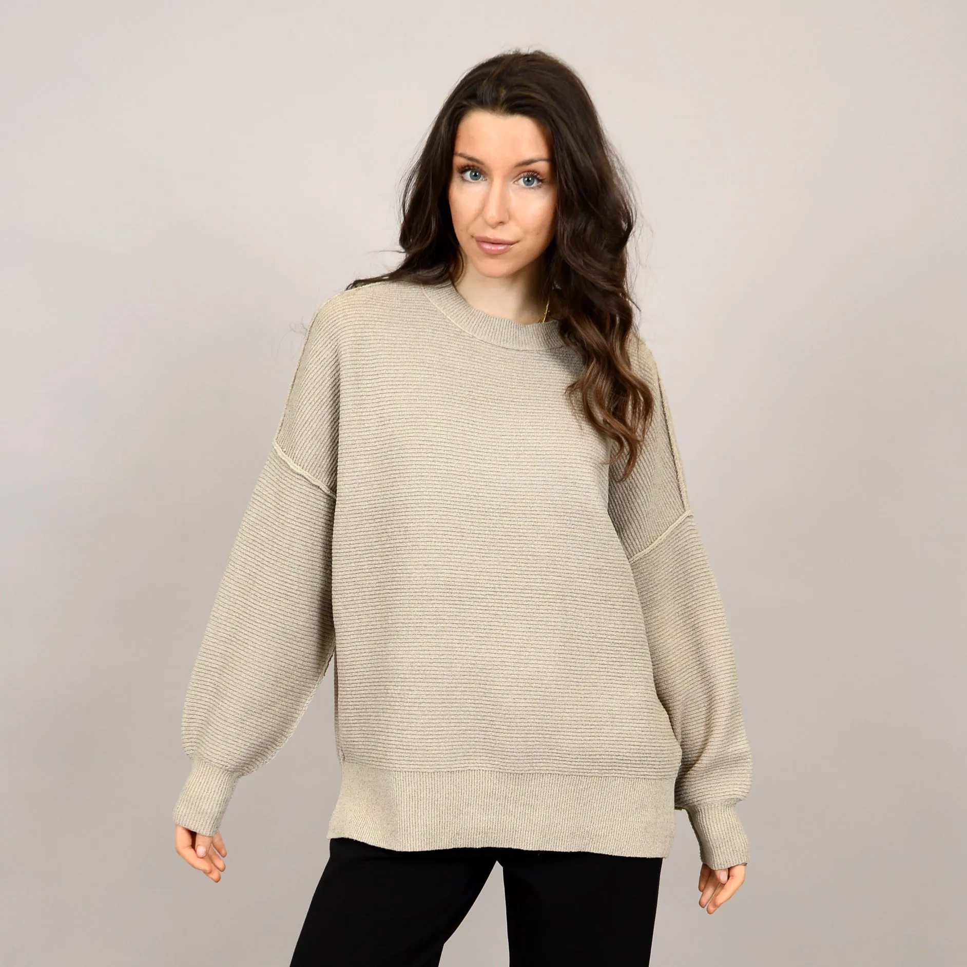 Ingebord Long Sleeve Crew Neck Tunic