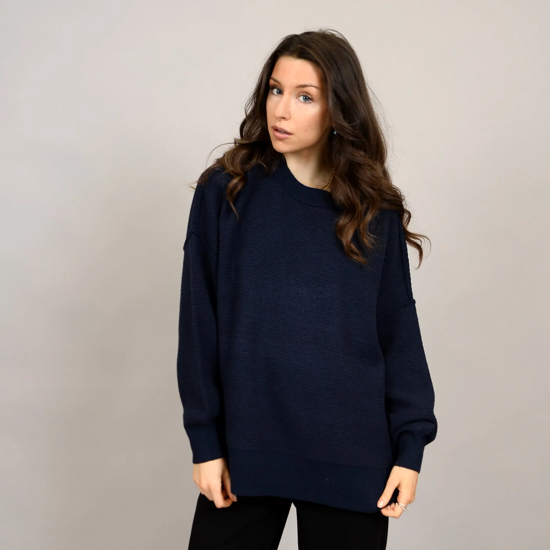 Ingebord Long Sleeve Crew Neck Tunic