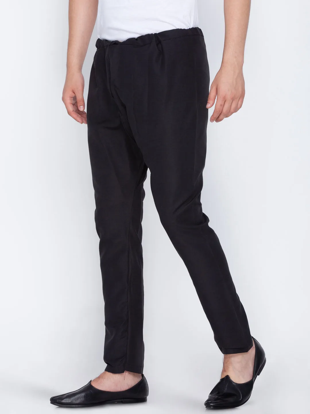 Jashvi Men's Black Cotton Pyjama