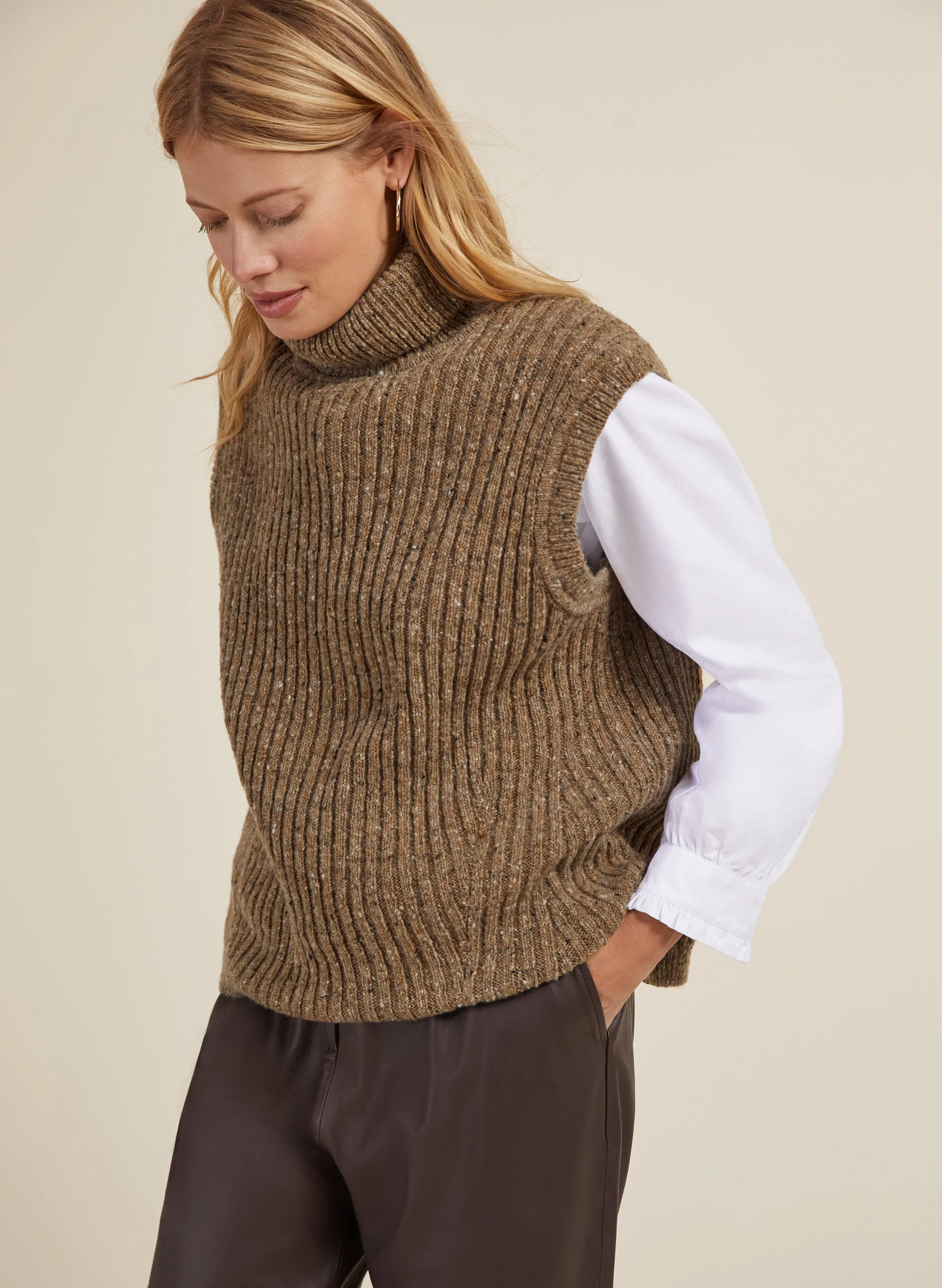 Joline Recycled Wool Knitted Vest