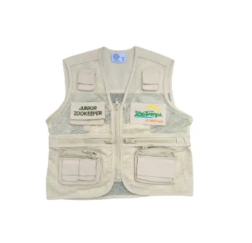 Jr. Zookeeper Vest -Tan, XLarge