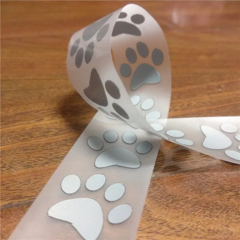 Kawaii Paw Print IronOn Stickers for DIY Clothing Decoration