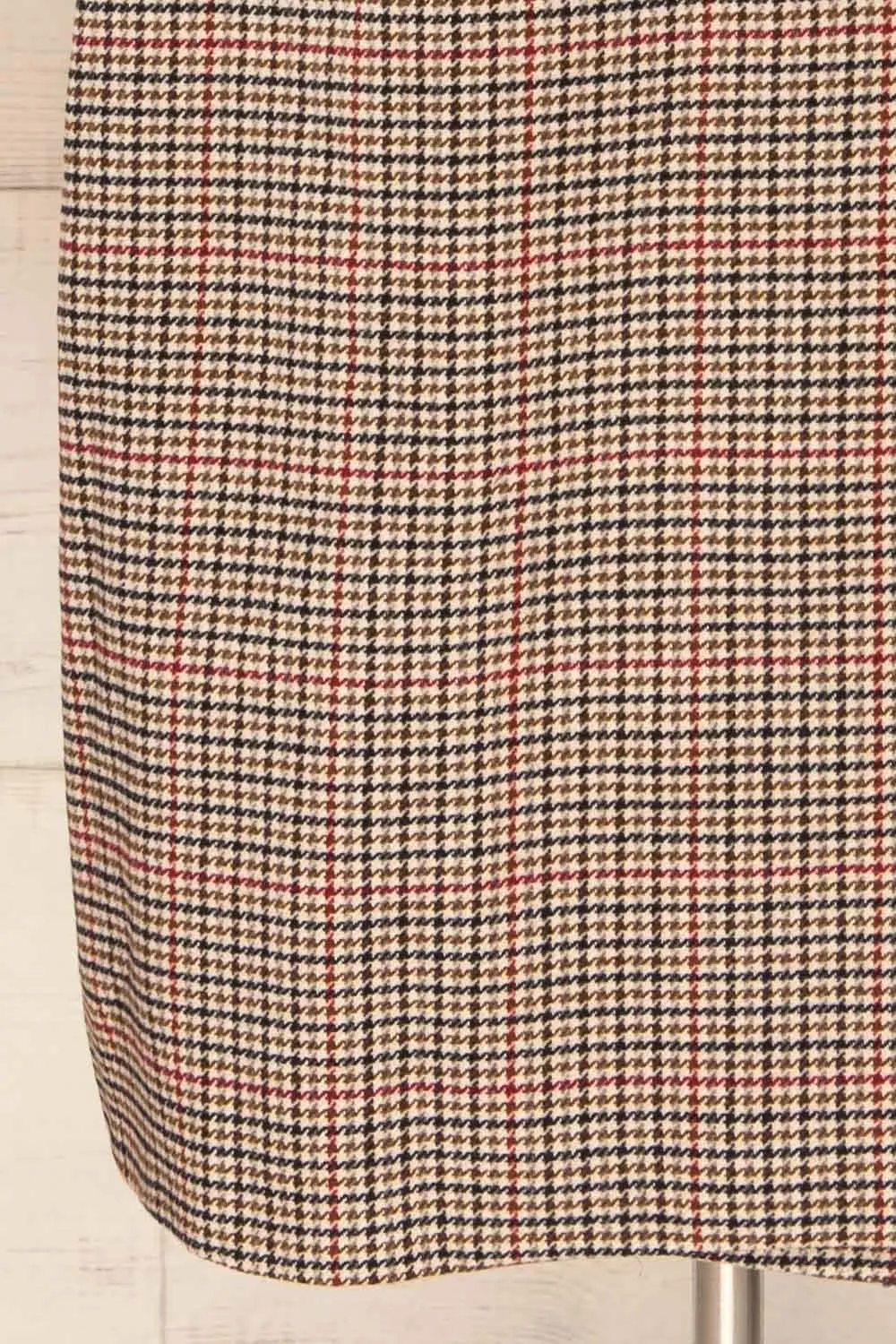 Khujand | Houndstooth Trench Coat