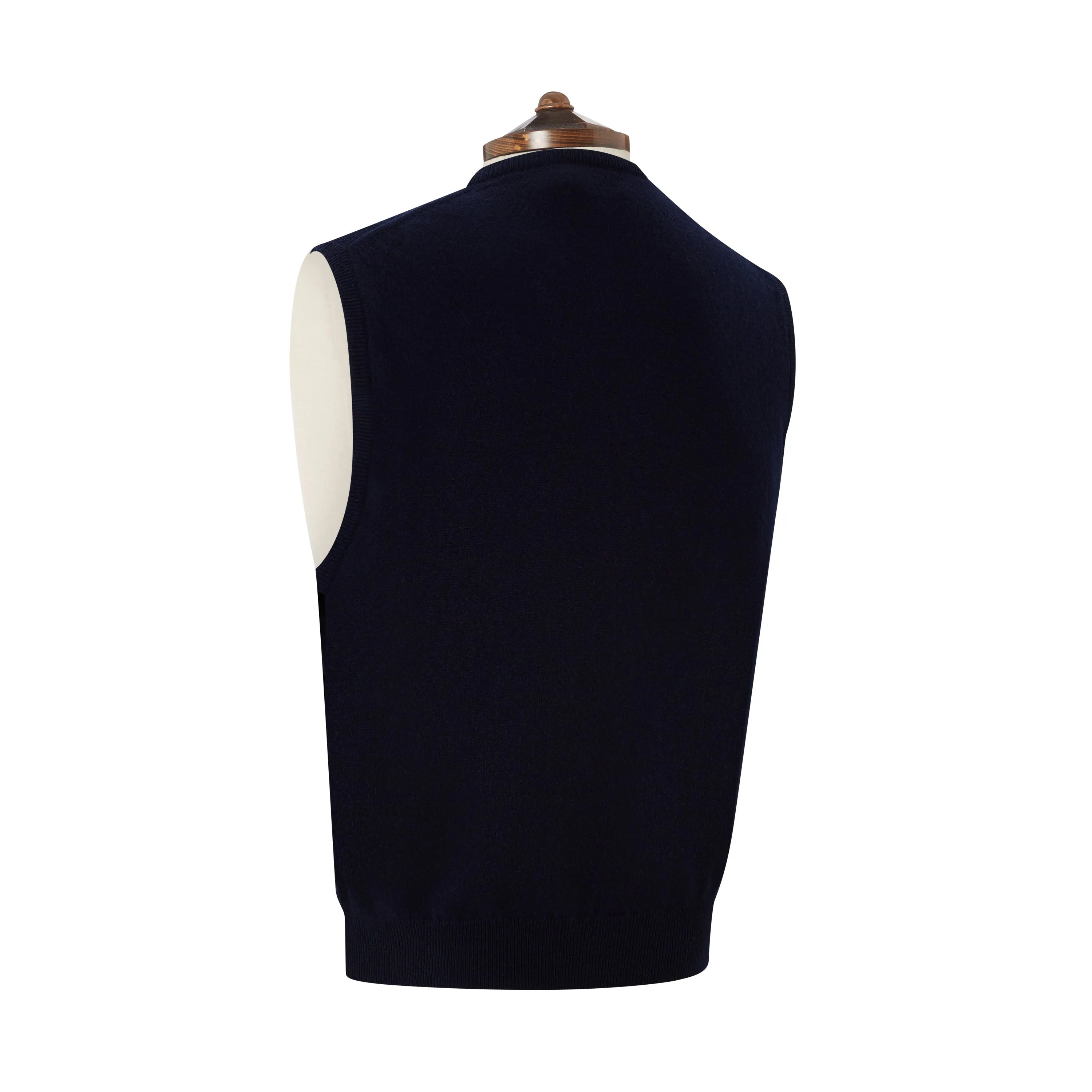 Kirton Navy Knitted Cashmere Vest