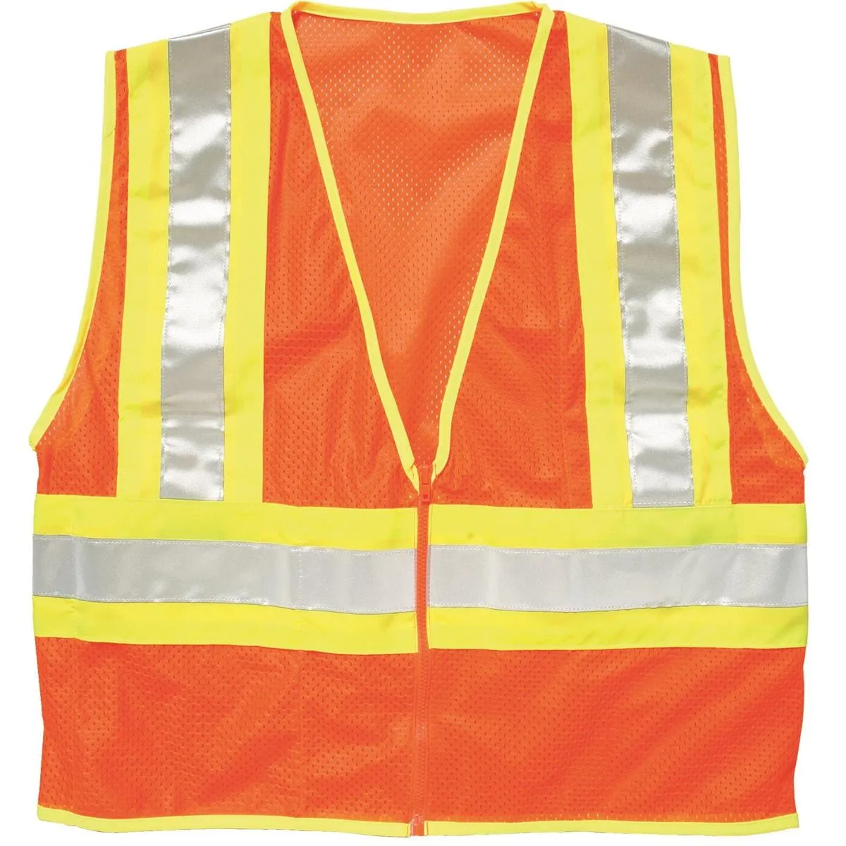 Kishigo ANSI Class 2 Ultra-Cool Contrasting Mesh Safety Vest with Wide Reflective Striping