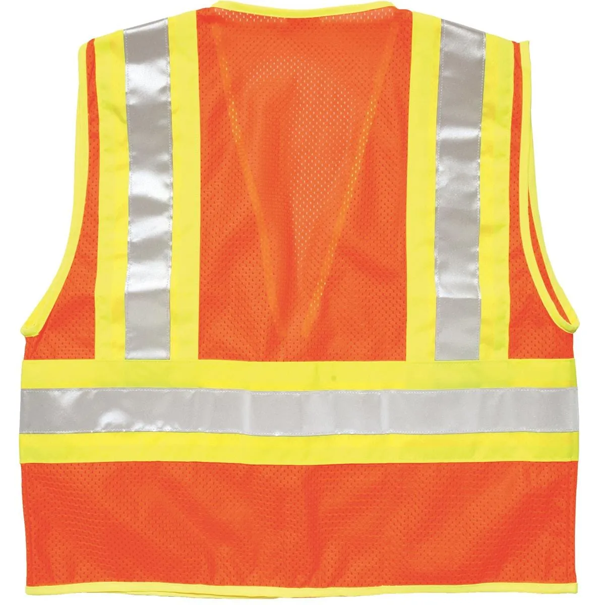 Kishigo ANSI Class 2 Ultra-Cool Contrasting Mesh Safety Vest with Wide Reflective Striping