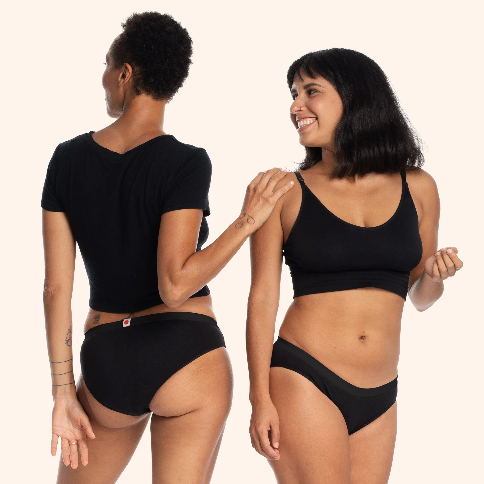 La Bikini Noire ✦ Culotte menstruelle 3-en-1