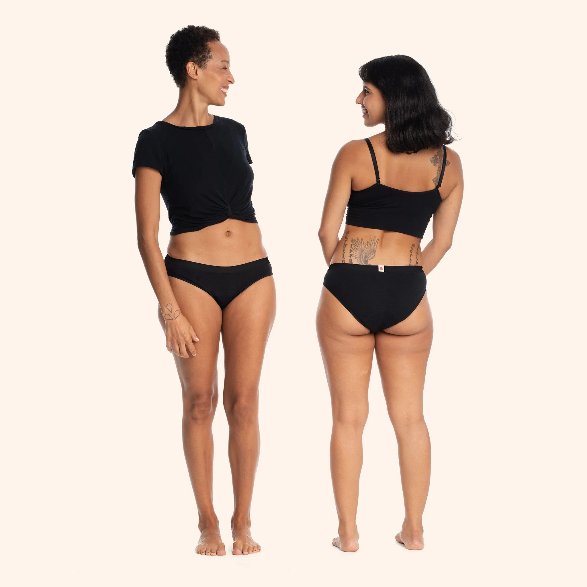 La Bikini Noire ✦ Culotte menstruelle 3-en-1