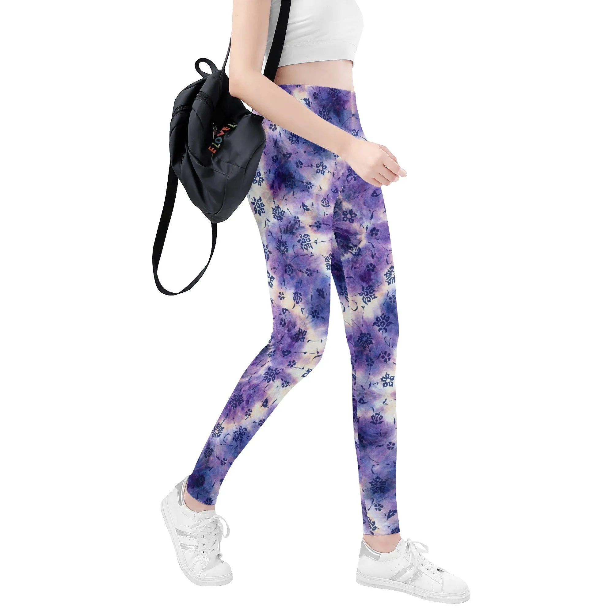 Leggings for Women | Petite to Plus Size | High Waisted | Ankle Length | Tie and Dye | Aries Womens Leggings