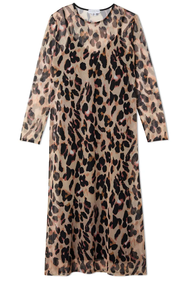 Leopard Mesh Dress