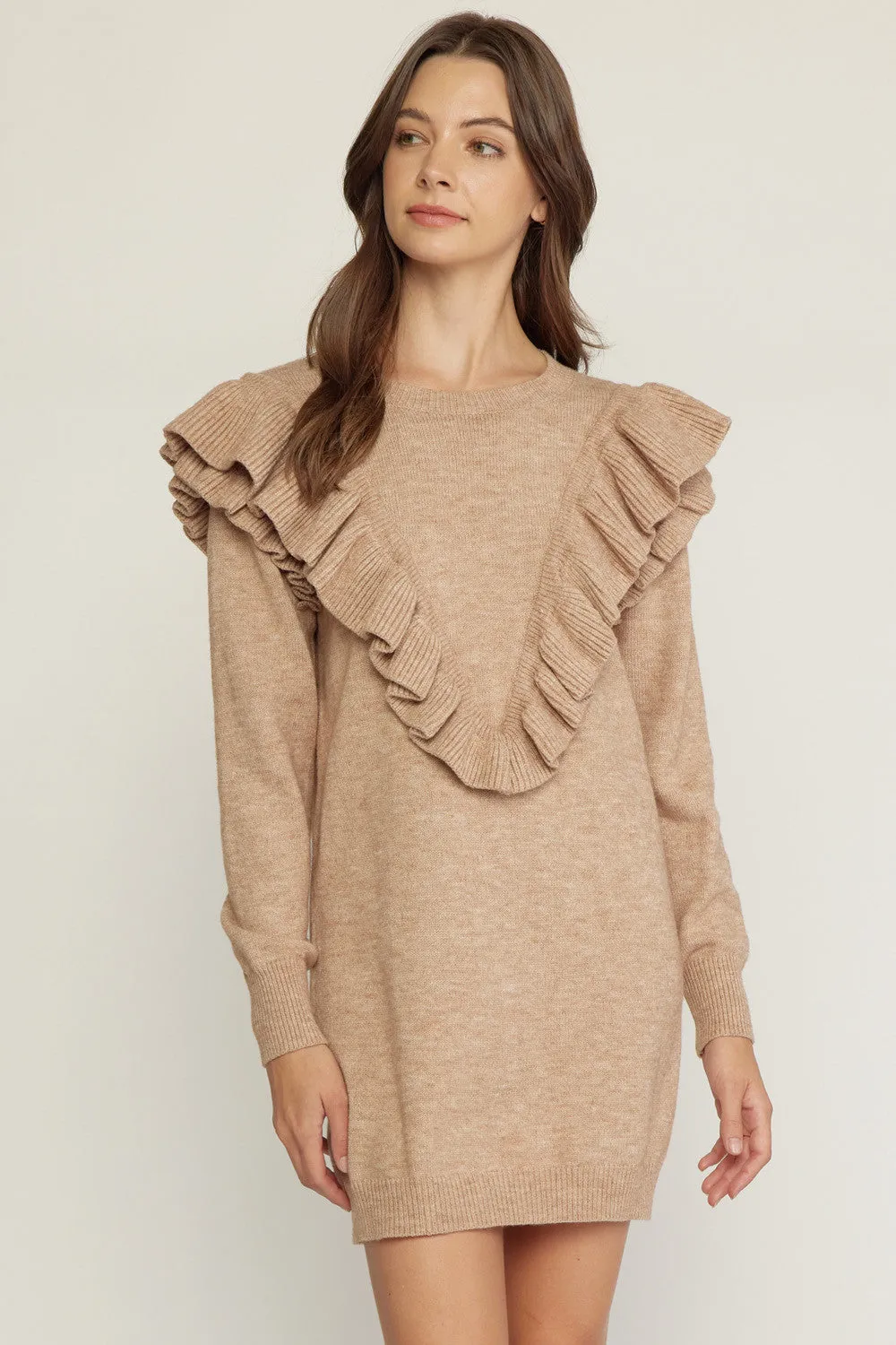 Logan Knit Ruffle Tunic Dress *FINAL SALE*