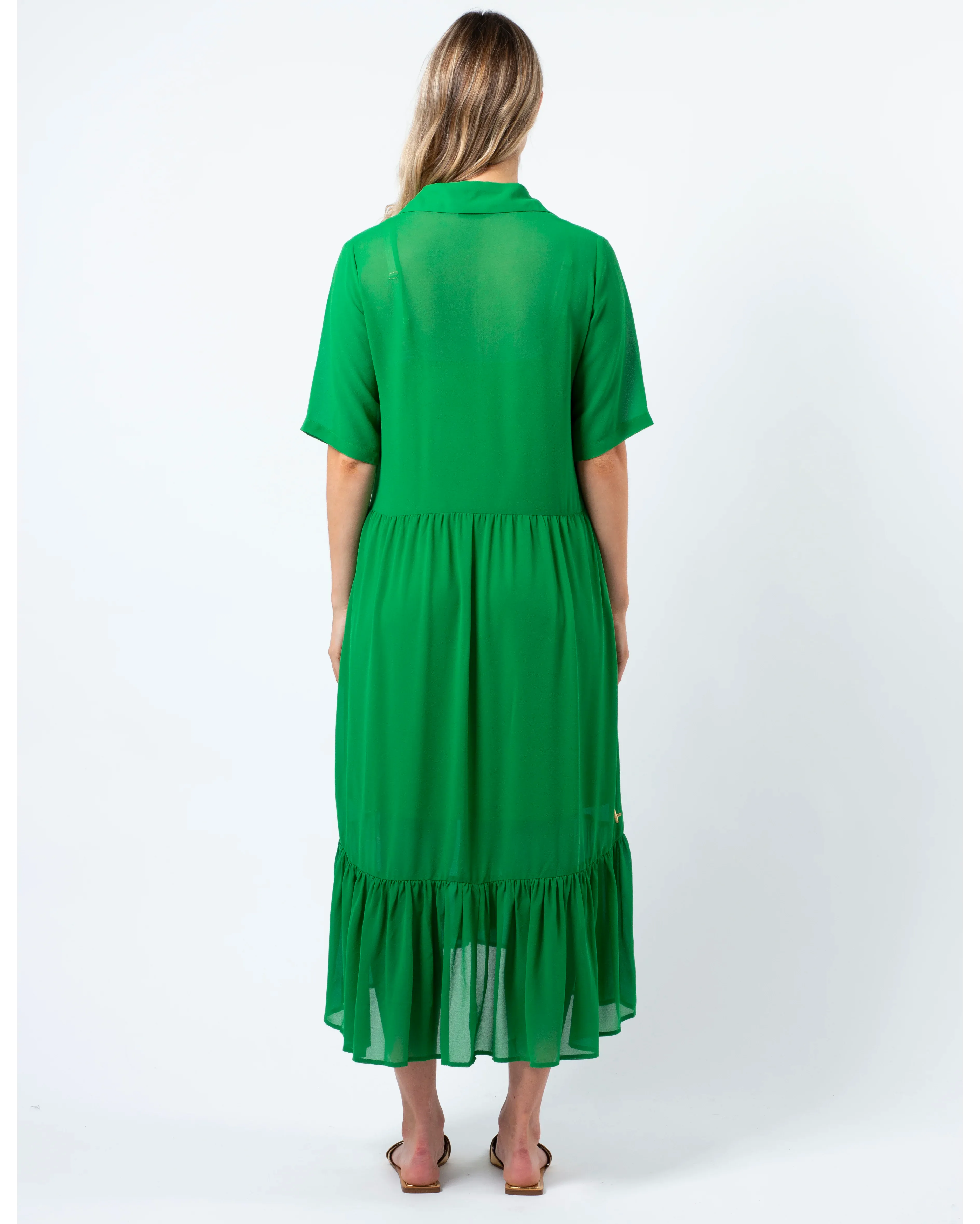 Macy Dress - Juniper Green