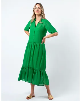 Macy Dress - Juniper Green