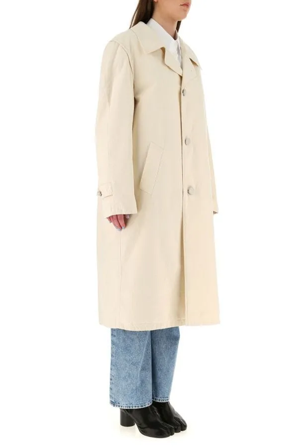 MAISON MARGIELA | Sand cotton trench coat