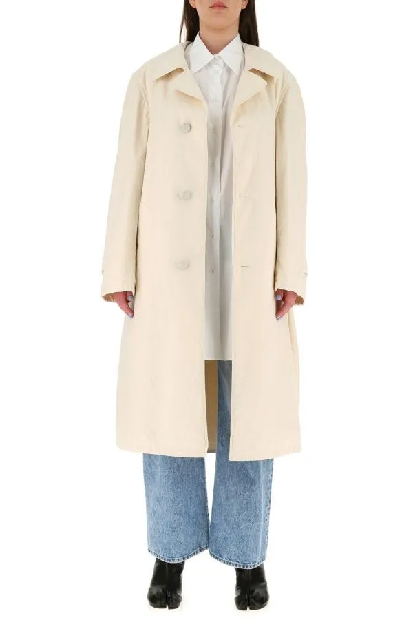 MAISON MARGIELA | Sand cotton trench coat