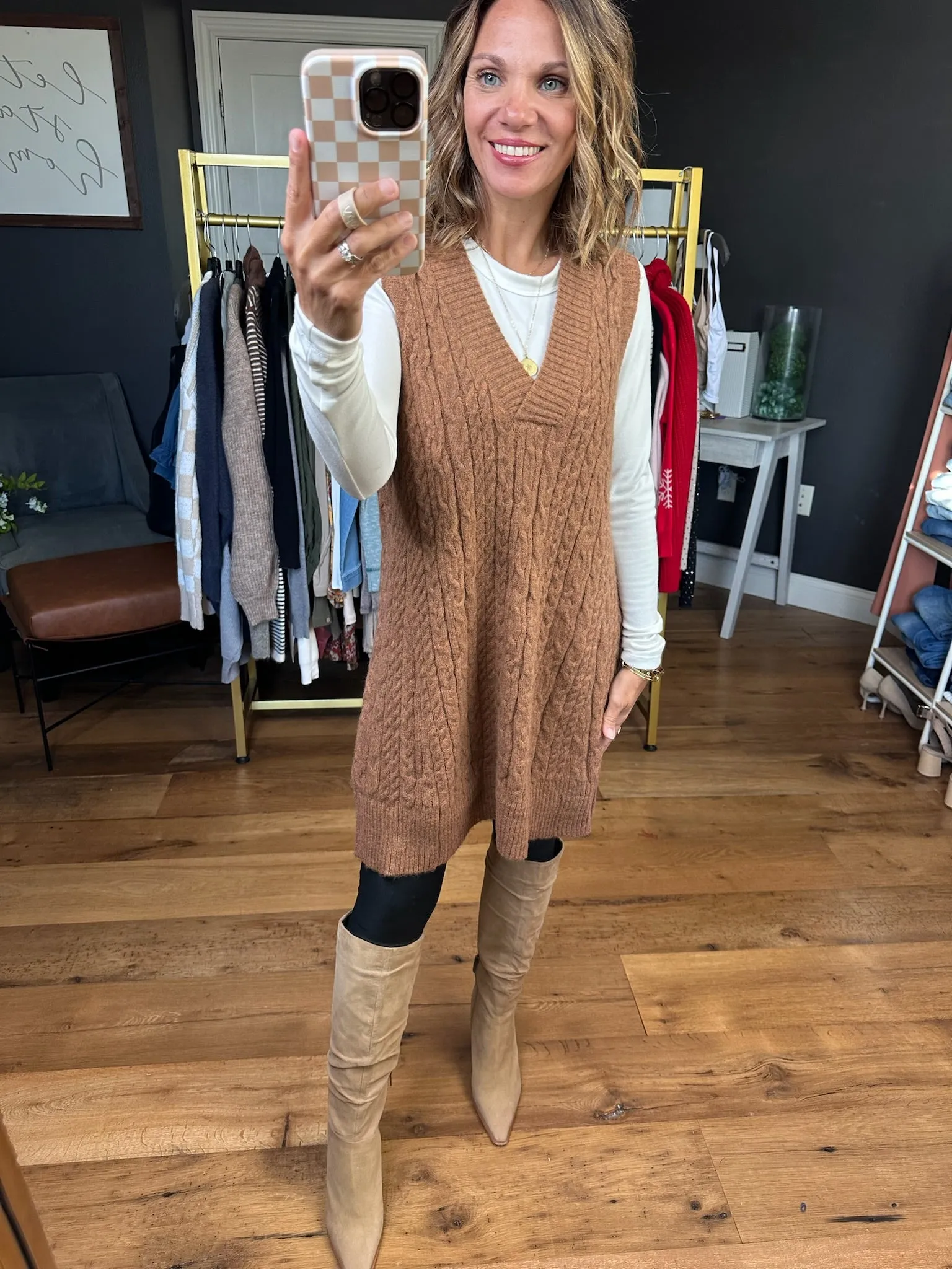 Make My Way Cable-Knit Tunic Sweater - Multiple Options