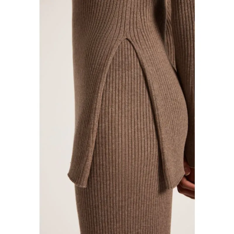 Malo Knit Tunic | Mocha