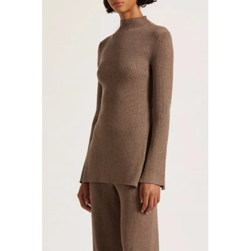 Malo Knit Tunic | Mocha