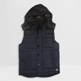 Men Warm winter vest with hoodie -8695